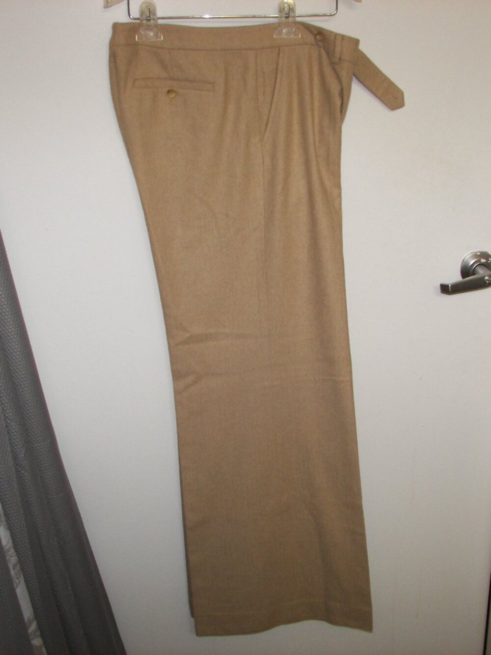 Ralph Lauren women's beige herringbone wool pants size 12